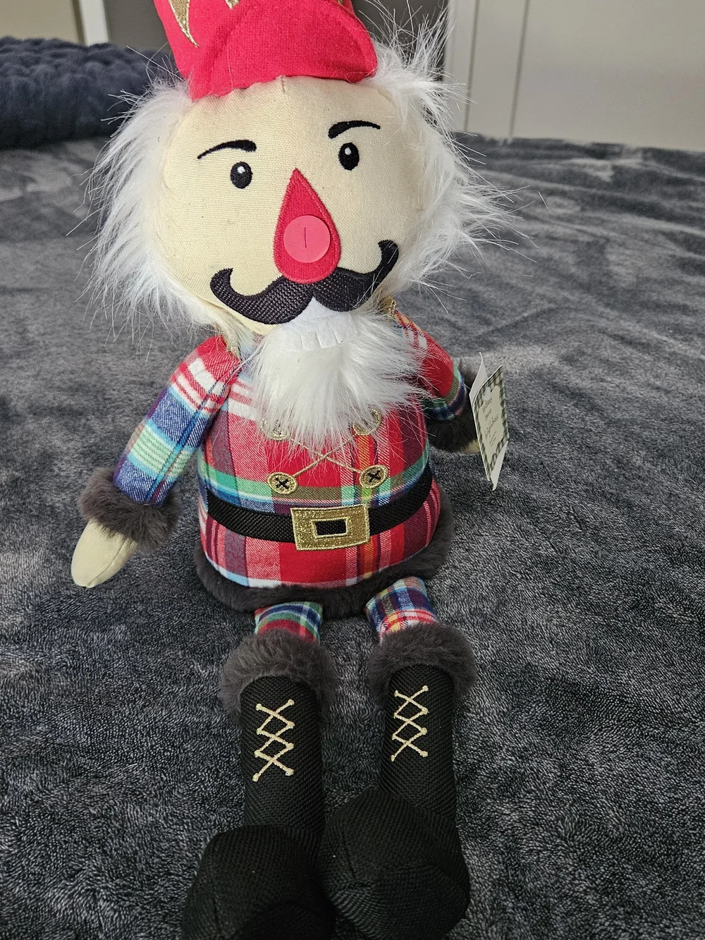 Mon Ami Red Nutcracker Shelf Sitter Doll. NEW, with Tags.